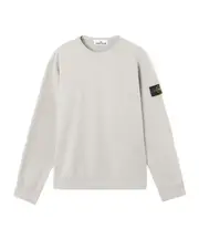 Regular-fit crewneck sweatshirt with ribbed inserts S,XL,L,XXL,XXXL,M pearl gray