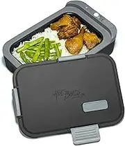 Hot Bento – Self Heated Lunch Box and Food Warmer – Battery Powered, Portable, Cordless, Hot Meals for Office, Travel, Jobsite, Picnics, Outdoor Recreation, Kitchen Meal Prep, Black