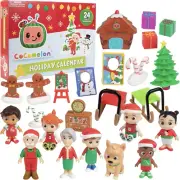 2024 Holiday Advent Calendar 24 Piece Toy Playset - Set Includes Christmas Theme
