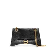 [Balenciaga] Balenciaga Small Crush Shoulder Bag ONE SIZE BLACK