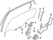 Genuine Nissan Run Channel 82331-5MP1B