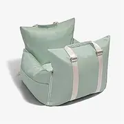Waterproof Dog Car Seat Cover Pet Animal Nest Cushion Dogs Cats Sofa Bedding Travel Mattress for Pets Dog Accessories Pet Bag(Light Green)