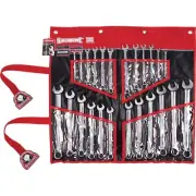 Sidchrome 24-PIECE METRIC & A/F SPANNER SET SCMT22104 Ring & Open End*Aust Brand