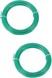SUPVOX 2 Rolls Gardening Tie Plants Twist Ties Garden Tool Fasteners Wire for Crafts Household Garden Ties Gardening Binding Tie Climbing Plant Fastener Plant Fixing Tool PVC Green