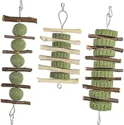 CIYODO Pcs Chinchilla Treats Apple Sticks for Rabbits Chewing Toys Rabbit Toys Small Animal