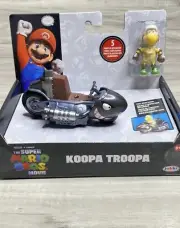 Super Mario Bros Movie Pull Back Toy Racer Koopa Troopa Figure NEW IN BOX
