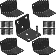 Black Stainless Steel Shelf Bracket,Joint Right Angle Bracket,L Shape Heavy Duty