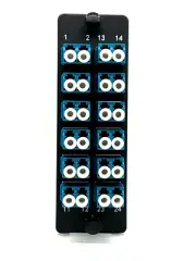 Panduit FAP12WBUDLCZ Compatible 24 Port LC SM UPC OS1 / OS2 Adapter plate