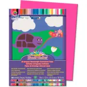 Pacon SunWorks Hot Pink Construction Paper, 12" x 9", 50 Sheets