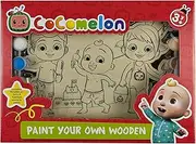 CocoMelon Paint Your Own Wooden Family Painting Playset