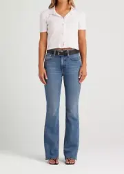 NWT EDWIN RYDER HIGH RISE BOOTCUT JEANS IN SOLSTICE SIZE 27 Z560