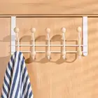 4/10 Hooks Clothes Storage Towel Coat Bag Hanging Rack Over The Door Hook Hanger