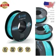 Versatile Neon Cyan TPU Filament - 1.75mm, Reliable 800g for FDM Printing