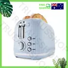Blue 2-Slice Retro Toaster Vintage Charm with Modern Convenience - Free Shipping