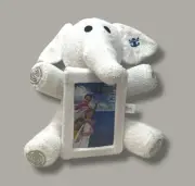 Royal Caribbean Cruise Stuffed Plush Elephant Holding Photo Frame Towel Creation