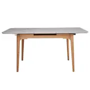 Norway 140-180cm Extension Dining Table - Light Grey/Oak