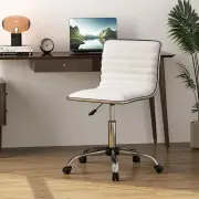 CostwayAdjustable Office Task Chair with Swivel Seat and Universal Wheels