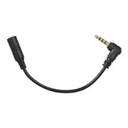 3.5mm TRS Female to TRRS Male Microphone Adapter Cable for iPhone/Android/iPad/iPod