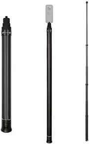 Carbon Fiber Selfie Stick for Insta360 X4/ONE X3 X2/RS/R, Super Long 3M Adjustable Length for GoPro Hero 12 11 10 9 8 7 6 5 4 Series