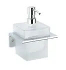 Orio wall mounted soap dispenser. Chrome soap dispenser
