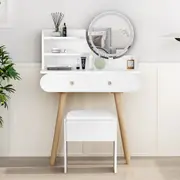 ALFORDSON Dressing Table Stool Set LED Mirror White