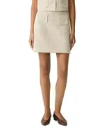 Theory A-Line Mini Skirt in Texture Tweed
