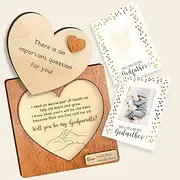 97 DECOR Will You Be My Godparents Proposal Gift - God Parents Presents Proposal Ideas, Godparent Gifts from Godchild for Baptism, Godparents Proposal Card, Asking Godmother Godfather Invitation