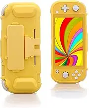 TPU Case for Nintendo Switch lite, Protective Case for Nintendo Switch lite with Game Card Storage and Kickstand - Yellow