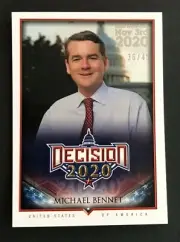 Michael Bennet Election Day Subset Card #367, marked 36 out of45, Decision 2020