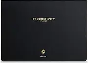 Daily Planner Notepad with Tear-Out Time Sheets, Undated Daily Planner for To-Do Lists, Agenda Planner for Time Management, Productivity, and Mindfulness, 3-Month A4 Planner, Black - Intelligent Change
