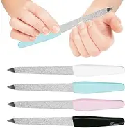 Nail Files for Women | Stainless Steel Nail Supplies Manicure Stick | Emery Boards Lightweight Buffer Stick for Trimming Buffing Shaping