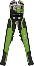 EZONEDEAL Wire Stripping Tool, Automatic Wire Crimper Crimping Pliers/Cutting - Self adjusting wire stripper Tool with Jaws, for 10-24 AWG Stranded Wire Cutting - GREEN