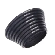 37-49 49-52 52-55 55-58 58-62 62-67 67-72 72-77 77-82mm Metal Step Up Rings L CR