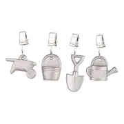 Home Set of 4 Tablecloth Weights Clips Handicraft Metal Garden Tools