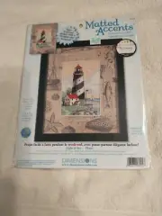 LIGHT AT SEA Matted Accents Counted Cross Stitch KIT Vintage 2002 NEW Dimensions