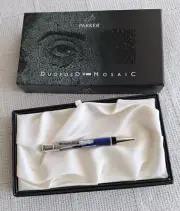 Parker Duofold Blue Mosaic Ballpoint Special Ed. Made in UK 2003 Rhodium TrimNOS