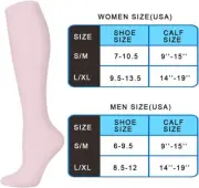 Aoliks 6 Pairs Compression Socks for Women and Men, Support Knee High Socks