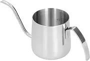 Stainless Steel Coffee Kettle, Thickened Coffee Pot, Lightweight Gooseneck Kettle, Compact Pour Over Kettle with Inner Scale for Home (250ml Stainless Steel)