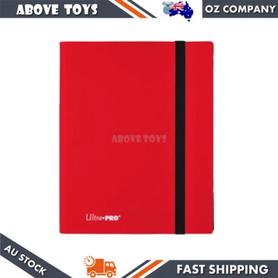Ultra Pro Eclipse Pro Binder Red 9 Pocket PRO Binder Album Hold 360 Cards 15146