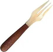 Mother of Pearl Spoon - Food Forks | Wood Handle Caviar Spoons Natural Shell Spoon Mother of Pearl Spoons for Egg Ice Cream Coffee Restaurant Serving