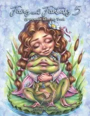 Fairy and Fantasy 5 Grayscale Coloring Book by Christine Karron Paperback Book