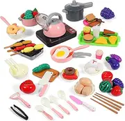 Kisangel Mini Boys and Girls Toy Kitchen Set Play Kitchen Accessories Boys and Girls Cooking Utensils