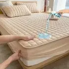 Waterproof Quilted Mattress Pad Protector Anti-mite Anti-bacterial Mattress Cove