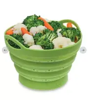 Joie Silicone Collapsible Steamer Colander - Green