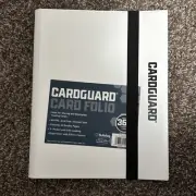 CardGuard 9-Pocket White Trading Card Album Folder - 360 Side Loading Pocket