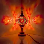 Handmade Turkish Moroccan Mosaic Table Bedside Tiffany Desk Lamp Light Large