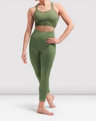 Bloch ladies tasha paneled leggings size S