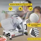 240W Electric Deli Meat Slicer 10 Inch Blade Adjustable Thickness Food Slicing
