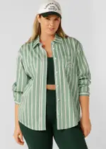 [Lorna Jane] Lotus Limited Edition Shirt in Green, Cotton, Size - Large L Green Multi