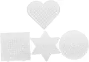 Kisangel Safe Plastic Beads Board Pcs Boys and Girls Bead Puzzle Board Bean Templates for Educational Play